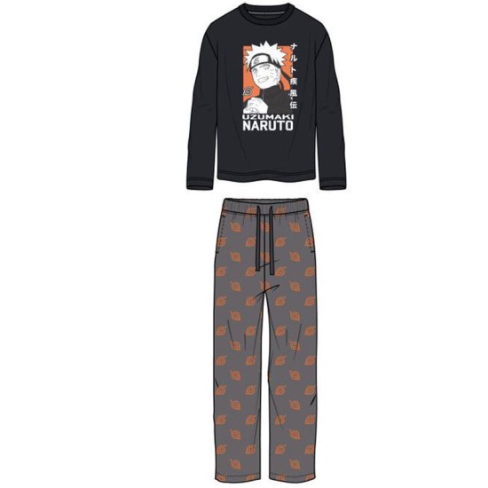 Pierrot Naruto Shippuden Adult Cotton Pyjama - M izmērs - Kokvilnas pidžama pieaugušajiem