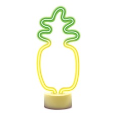 Forever Decorative Neon LED Light on Stand 29 x 12 x 8 cm (3xAA Batteries or USB plug) - Ананас - Декоративная неоновая LED лампа