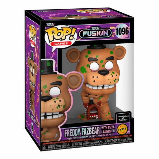 Funko POP! Fusion Five Nights at Freddy's Figure 9cm - Freddy Fazbear with Pizza Launcher Chase (1096) - Vinyl figure