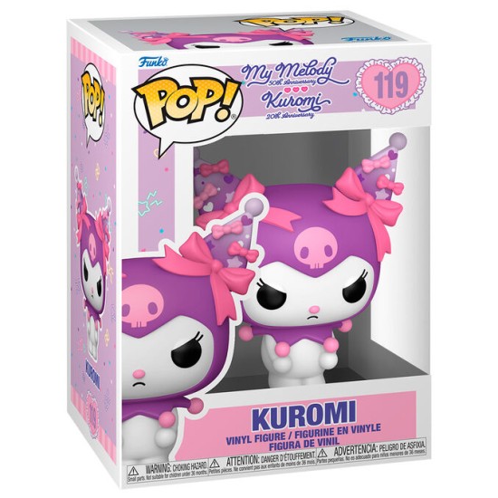 Funko POP! Hello Kitty 20th Anniversary Figure 9cm - Kuromi Grumpy (119) - Vinila figūriņa