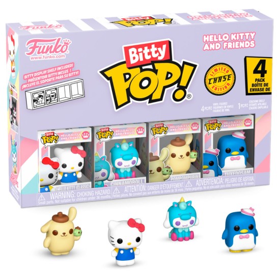 Funko POP! Hello Kitty and Friends Bitty Figures 2.5 cm (4 pcs.) - Hello Kitty - Komplekts vinila figūriņas