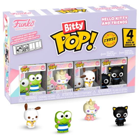 Funko POP! Hello Kitty and Friends Bitty Figures 2.5 cm (4 pcs.) - Keroppi - Komplekts vinila figūriņas