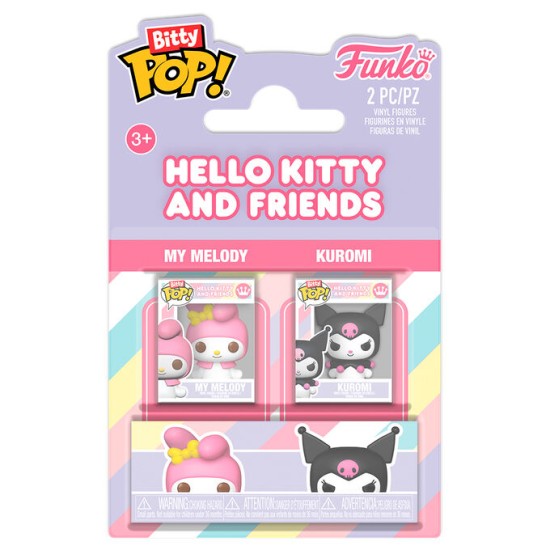 Funko POP! Hello Kitty and Friends Bitty Figures 2.5 cm (2 pcs.) - My Melody & Kuromi - Komplekts vinila figūriņas