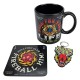 Pyramid Stranger Things Hellfire Gift Set Mug 250ml / Coaster / Keychain - Komplekts krūze / paliktnis / atslēgu piekariņš