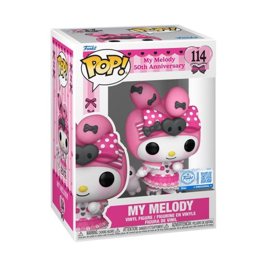 Funko POP! Hello Kitty Sanrio Figure 9cm - My Melody (114) - Vinila figūriņa