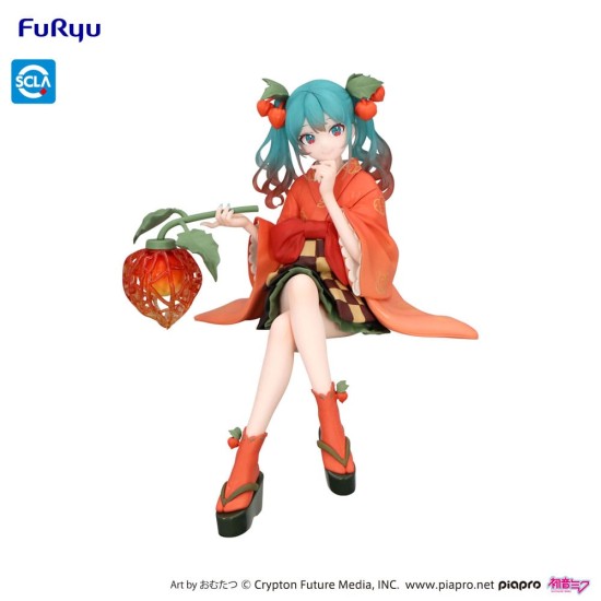 Furyu Hatsune Miku Noodle Stopper Flower Fairy Winter Cherry Figure 15cm - Hatsune Miku - Plastmasas figūriņa