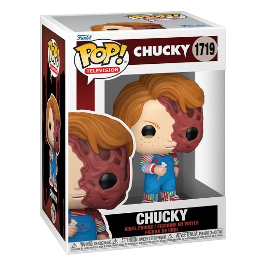 Funko POP! Chucky Figure 9cm - Chucky (Melted Face) (1719) - Vinila figūriņa