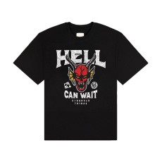 In Brands Stranger Things Hell Can Wait T-shirt - L size / Black - Men's cotton T-shirt