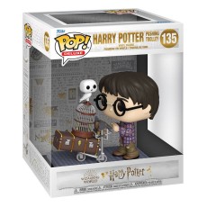 Funko POP! Harry Potter Deluxe Figure 9cm - Harry Pushing Trolley (135) - Vinyl figure