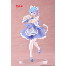 Taito Prize Re:Zero Starting Life in Another World Ver. Renewal Figure 18cm - Rem Cat Maid - Plastic figure