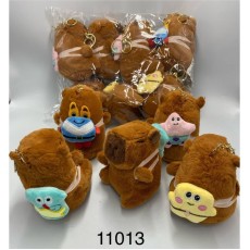 Capybara SpongeBob SquarePants Assorted Plush Keychain 11cm