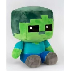 Minecraft Plush Toy 28 cm - Zombie Steve - Плюшевая игрушка