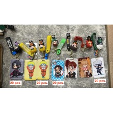 3D Silicone Keychain with Card Holder - Naruto Design 2 - Silikona atslēgu piekariņš ar karšu turētāju