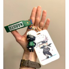 3D Silicone Keychain with Card Holder - Naruto Design 3 - Silikona atslēgu piekariņš ar karšu turētāju
