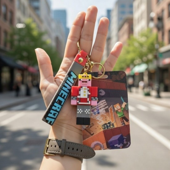 3D Silicone Keychain - Minecraft Design 13