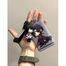 3D Silicone Keychain with Card Holder - Naruto Design 4 - Silikona atslēgu piekariņš ar karšu turētāju