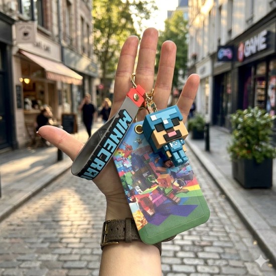 3D Silicone Keychain - Minecraft Design 14