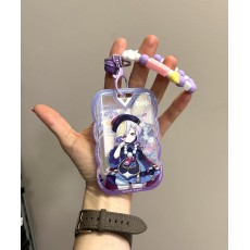 Genshin Impact Plastic Card Holder / Keychain - Qiqi - Atslēgu piekariņš / Plastmasas karšu turētājs ar tēlu