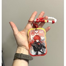Genshin Impact Plastic Card Holder / Keychain - Diluc - Atslēgu piekariņš / Plastmasas karšu turētājs ar tēlu