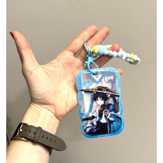 Genshin Impact Plastic Card Holder / Keychain - Wanderer - Atslēgu piekariņš / Plastmasas karšu turētājs ar tēlu