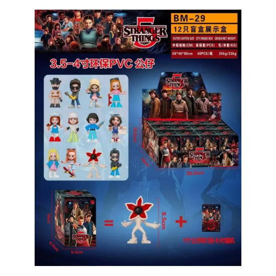 Stranger Things Assorted Surprise Blind Box Figure 8.5cm (1.pcs) - Plastmasas figūriņa