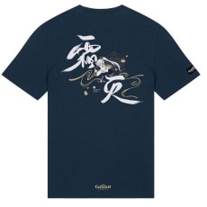 Park Agencies Genshin Impact Kamisato Ayaka Frostlake Heron T-shirt - S размер / Синий - Хлопковая майка / футболка