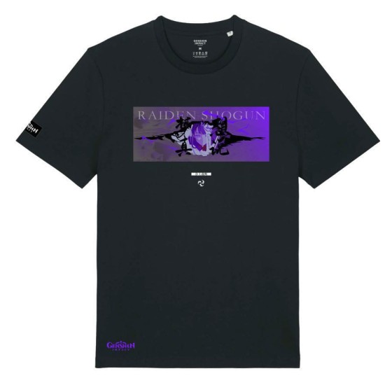 Park Agencies Genshin Impact Raiden Shogun Plane of Euthymia T-shirt - S размер / Чёрный - Хлопковая майка / футболка