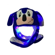 Sonic Plush Hat with Moving Ears and LED Lighting - Cepure ar kustīgām ausīm un LED apgaismojumu